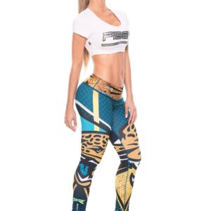 FP Football Leggings for Women Teens, Unisex Leggings, Fiber Colombia Leggings Fitness Workout Running Printed Pants JV Jaguars