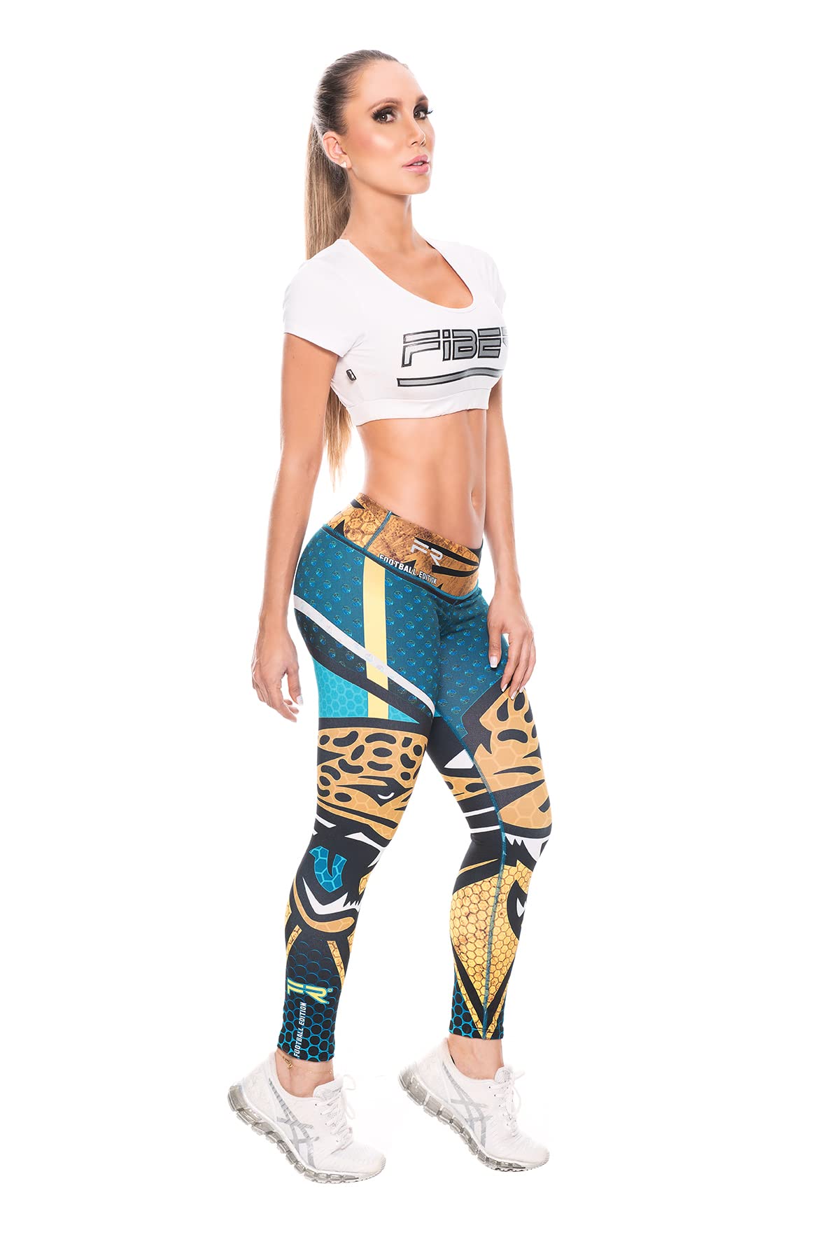 FP Football Leggings for Women Teens, Unisex Leggings, Fiber Colombia Leggings Fitness Workout Running Printed Pants JV Jaguars