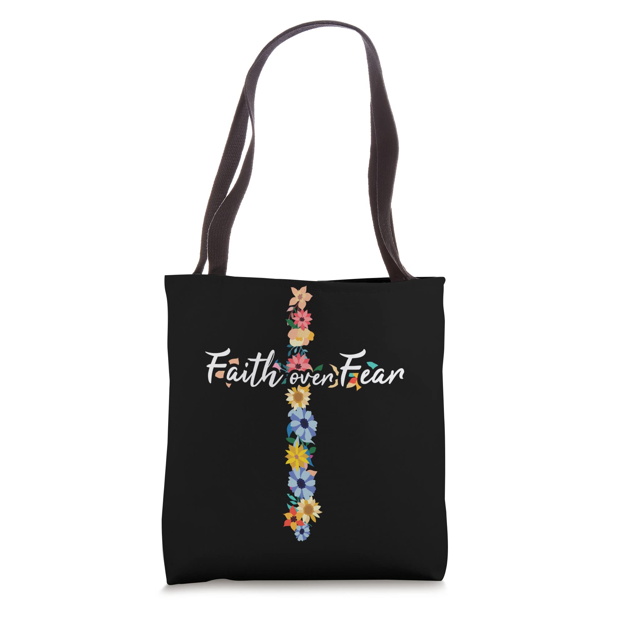 Religious Jesus Christian Faith Over Fear Church Lord Tote Bag