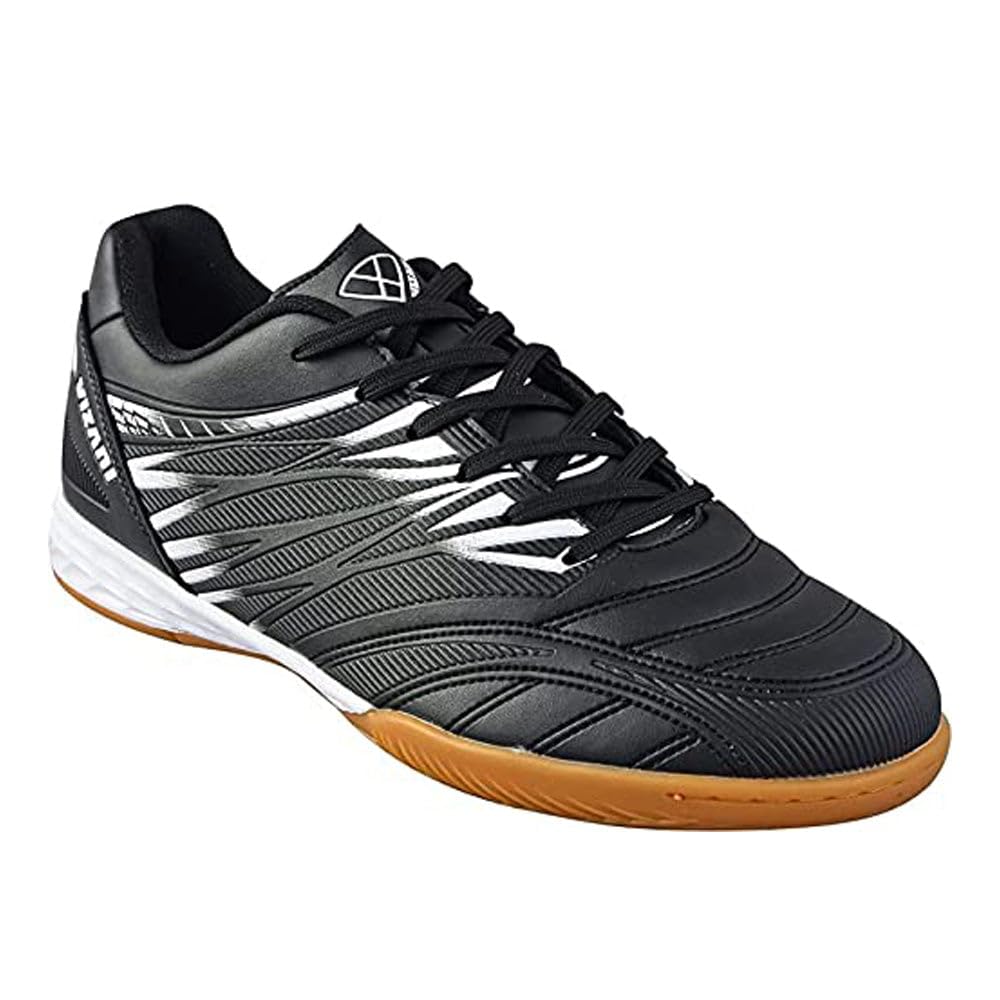 Vizari Men's 'Valencia' in Indoor Soccer/Futsal Shoes for Indoor and Flat Surfaces (Black/White, 10.5)