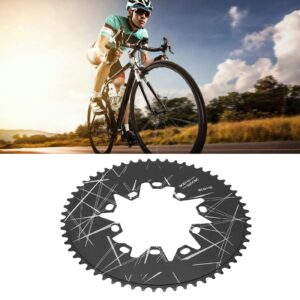 Leapiture Mountain Bike Round Chainring Aluminum Oval Disc Chainring Road Folding Bike 110 130mm BCD 58T for 7 8 9 10 Speed Electric Bike Road Bike