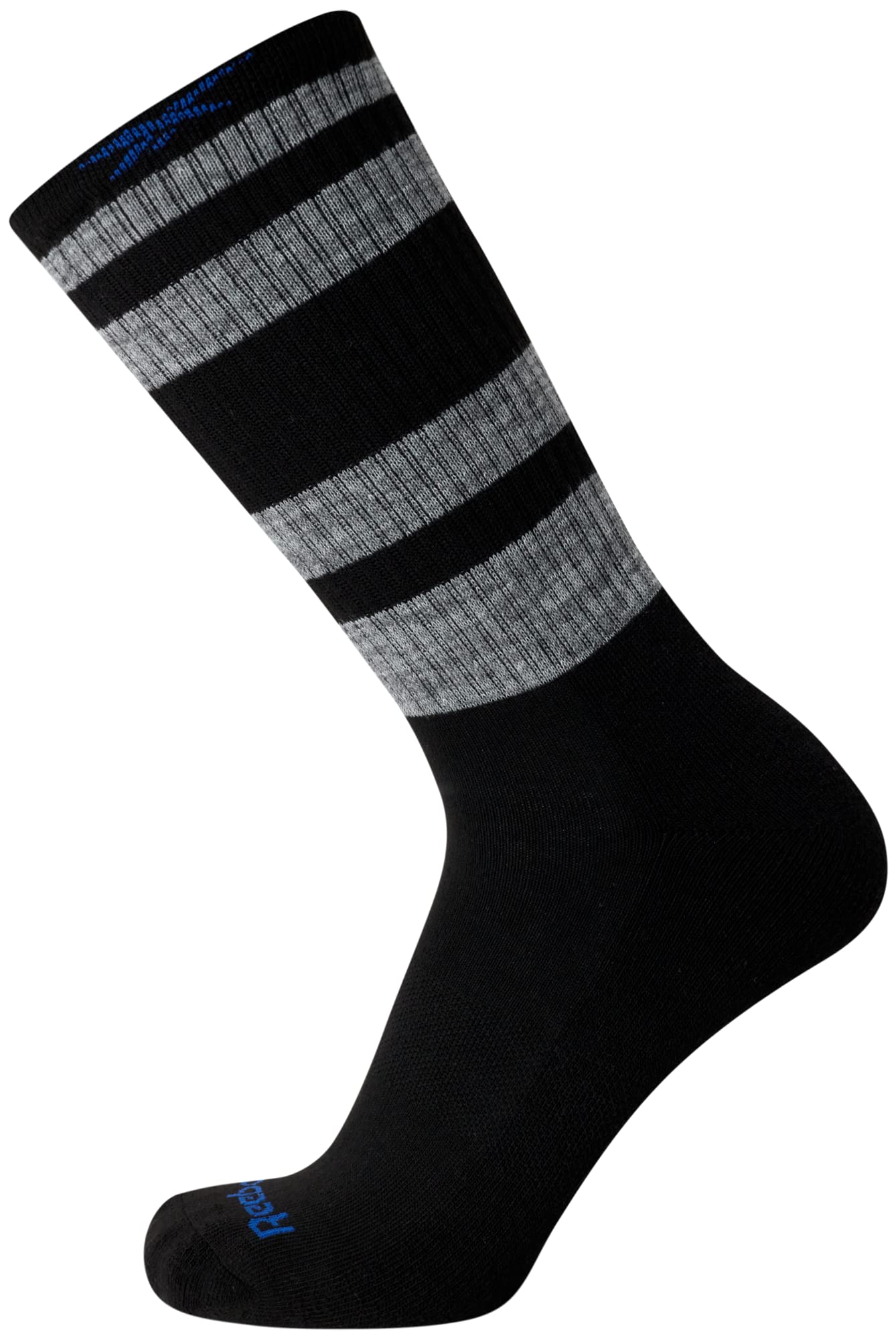 Reebok Men's Crew Socks - 10 Pack Mid-Calf Performance Cushion Comfort Crew Socks - Athletic Socks for Men (6-12.5), Size 6-12.5, Black/Grey Multi