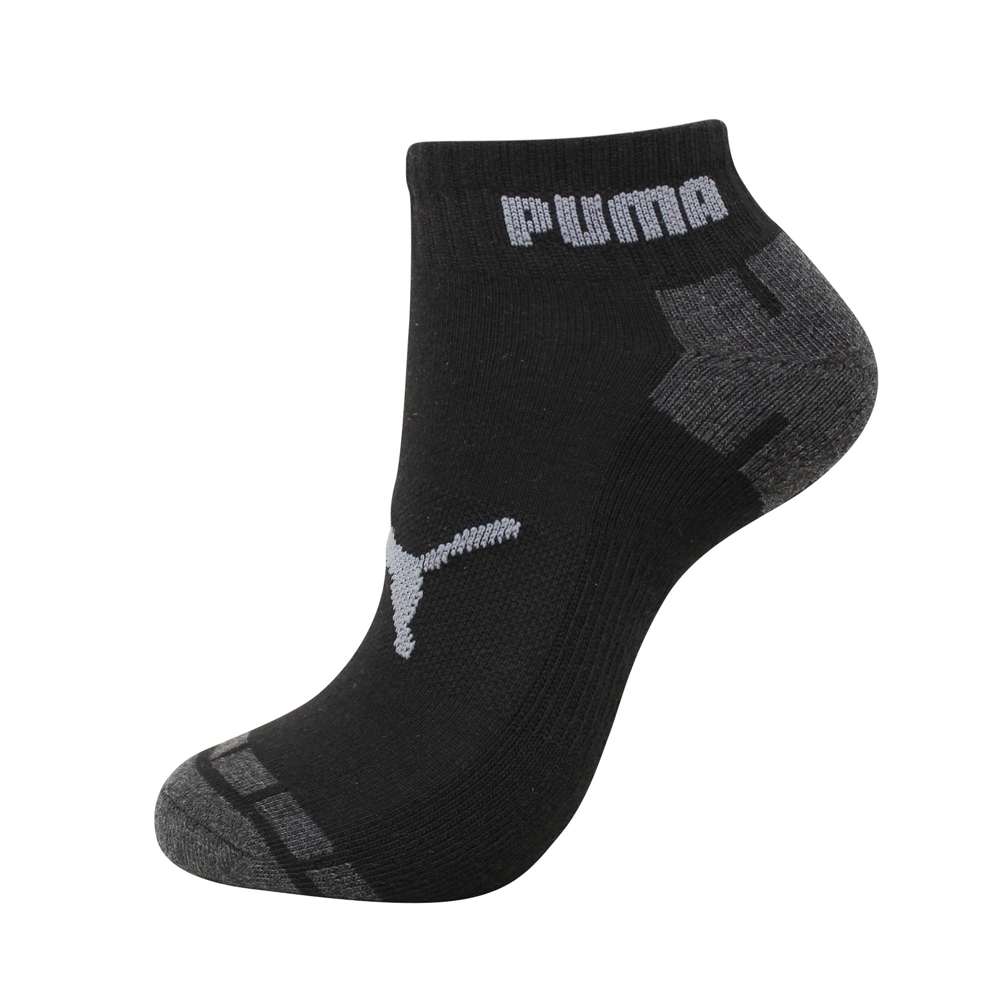 PUMA Men's 6-Pack Quarter Crew Socks, Charcoal, 10-13 US (P116381-010)