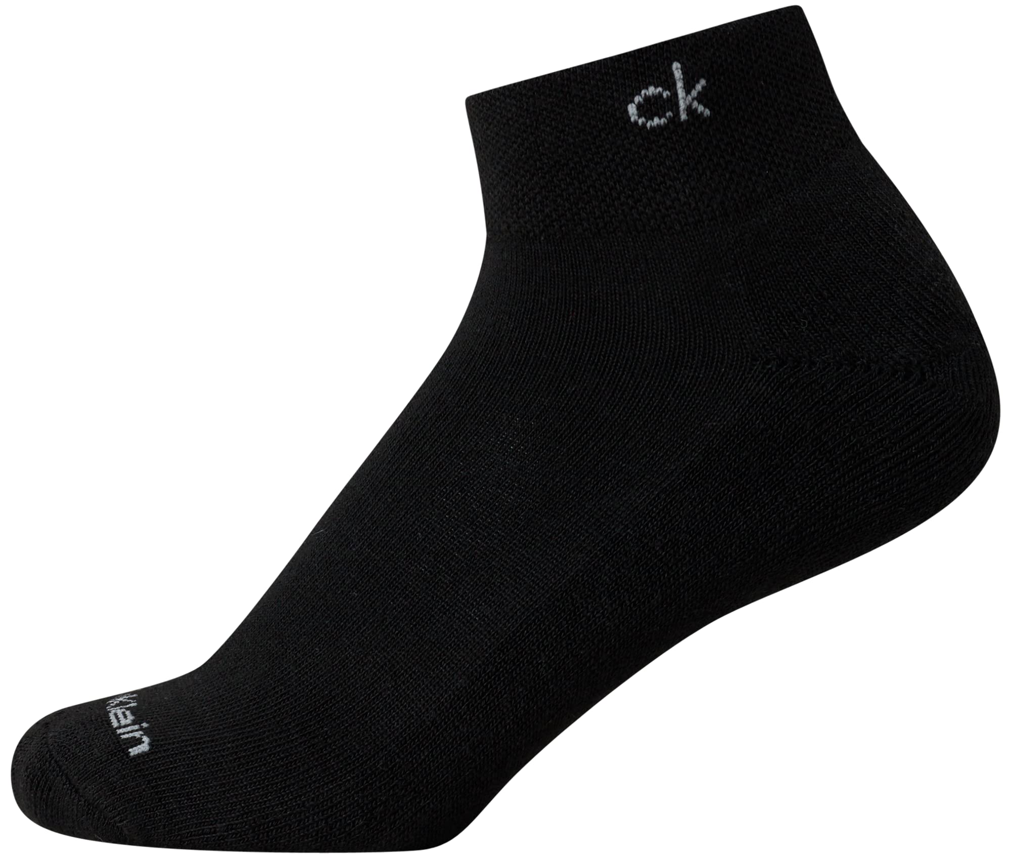 Calvin Klein Women's Quarter Socks - 6 Pack Cushioned Athletic Ankle Socks for Women - Women's Sports Socks (Size: 4-10), Size 4-10, Black/White