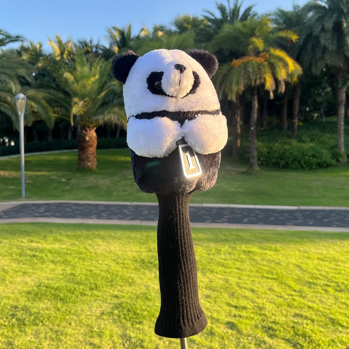 Panda Golf Headcover, Lovely Animal Golf Club Cover for Drivers - Golf Driver Headcover 460CC Golf Driver Cover fits for Callaway Epic, Taylormade M2 M6, Titleist D2 D3 917 Ping