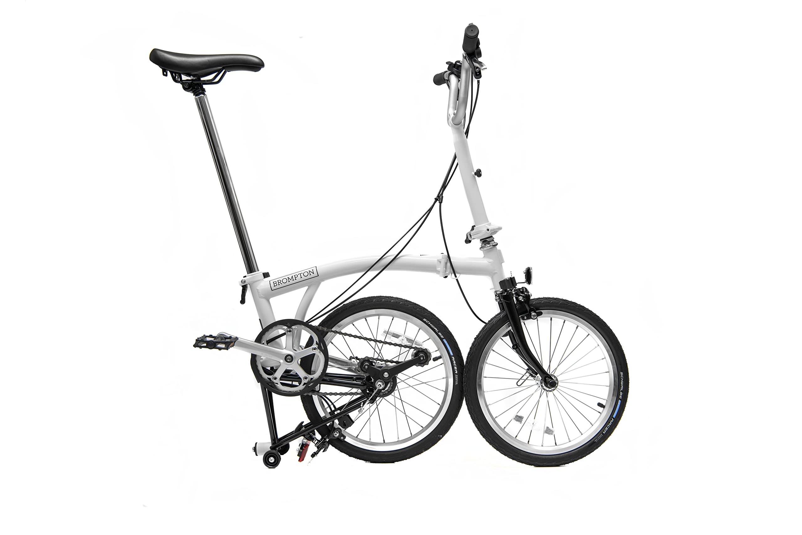 Brompton A Line 3 Speed Folding Bike (White)