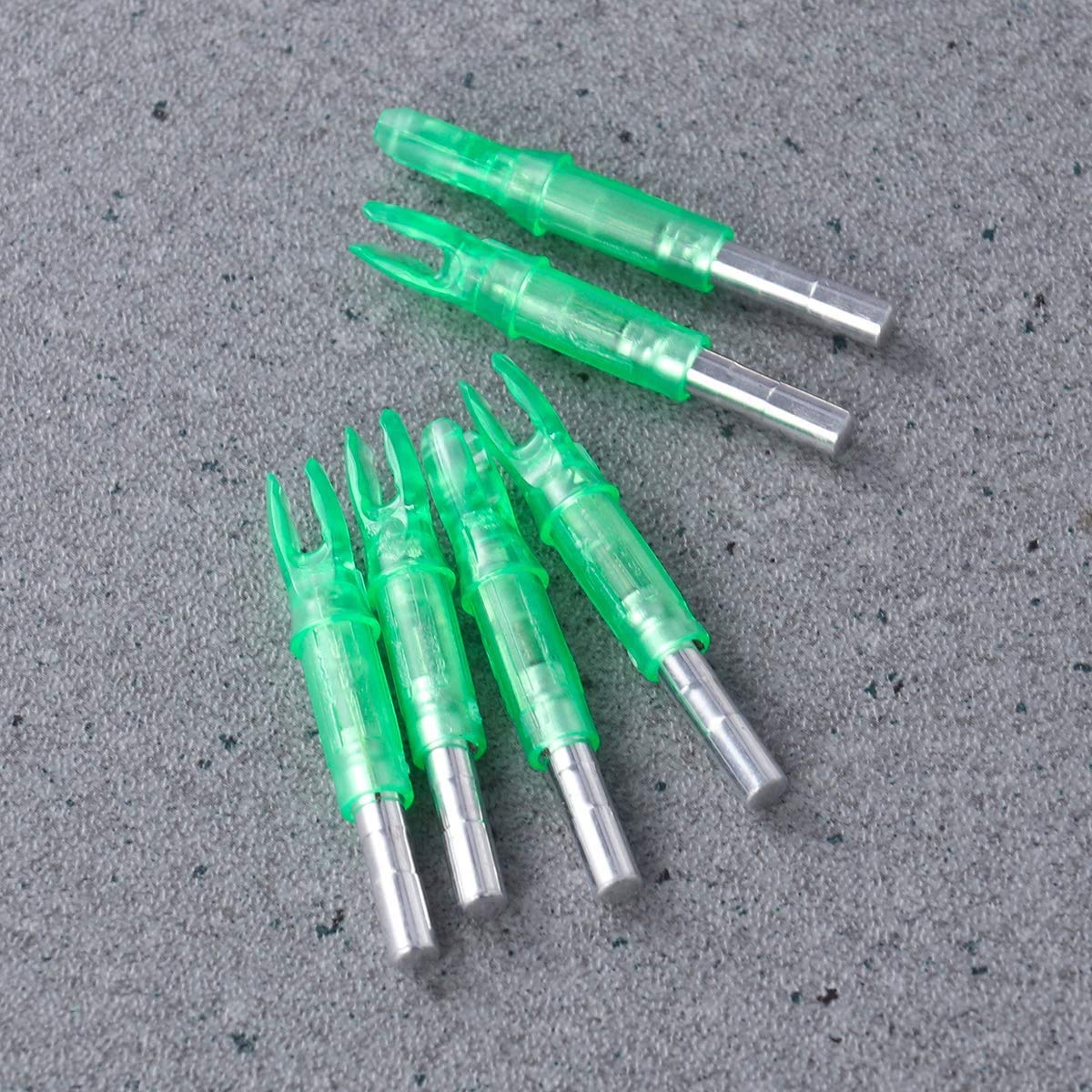 SGerste Lighted Archery LED Arrow Nocks Hunting Internal Arrow Nocks Nocks Tails Fit 6.2mm Arrow Shaft 6pcs