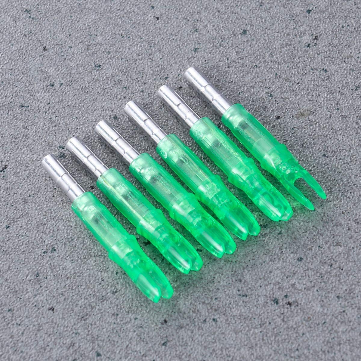 SGerste Lighted Archery LED Arrow Nocks Hunting Internal Arrow Nocks Nocks Tails Fit 6.2mm Arrow Shaft 6pcs