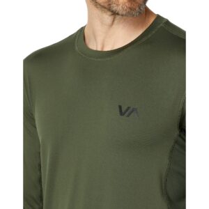 RVCA Mens Sport Vent Long Sleeve Tee - Dark Olive | Small