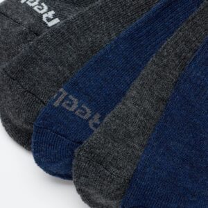 Reebok Men's Crew Socks - 5 Pack Comfort Cushion Performance Crew Socks for Men - Classic Men's Sports Socks (Size: 6-12.5), Size 6-12.5, Navy/Grey