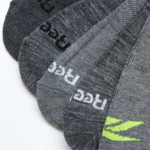 Reebok Men's Crew Socks - 10 Pack Mid-Calf Performance Cushion Comfort Crew Socks - Athletic Socks for Men (6-12.5), Size 6-12.5, Grey Assorted