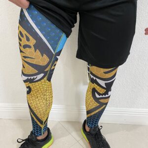 FP Football Leggings for Women Teens, Unisex Leggings, Fiber Colombia Leggings Fitness Workout Running Printed Pants JV Jaguars