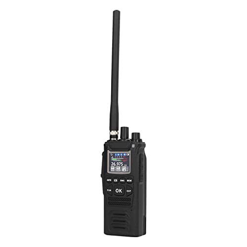 Handheld CB Transceiver, Low Noise Marine Two Way Radios Low Power Consumption IP67 Waterproof Strong Signal Reception Rugged for Boat US Plug