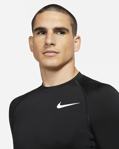 Nike Pro Dri-Fit Men's Slim Fit Long-Sleeve Top (Black, X-Large)