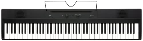 Korg 88 Portable Digital Piano with Semi-Weighted Keys and Built-in Speakers, with Sustain Pedal, Music Stand, and Power Supply (LIANO),Black