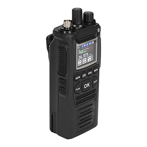 Handheld CB Transceiver, Low Noise Marine Two Way Radios Low Power Consumption IP67 Waterproof Strong Signal Reception Rugged for Boat US Plug