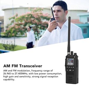 Handheld CB Transceiver, Low Noise Marine Two Way Radios Low Power Consumption IP67 Waterproof Strong Signal Reception Rugged for Boat US Plug