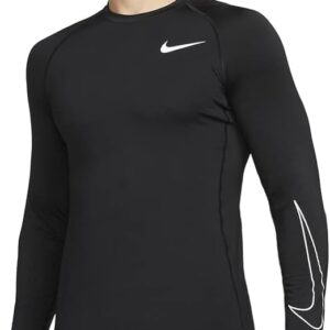 Nike Pro Dri-Fit Men's Slim Fit Long-Sleeve Top (Black, Large)