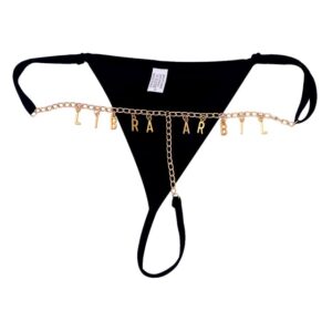 Personalized Sexy Waist Chain Thong for Women Summer Bikini Bottoms Belly Chain