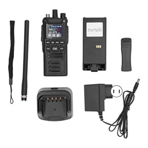 Handheld CB Transceiver, Low Noise Marine Two Way Radios Low Power Consumption IP67 Waterproof Strong Signal Reception Rugged for Boat US Plug