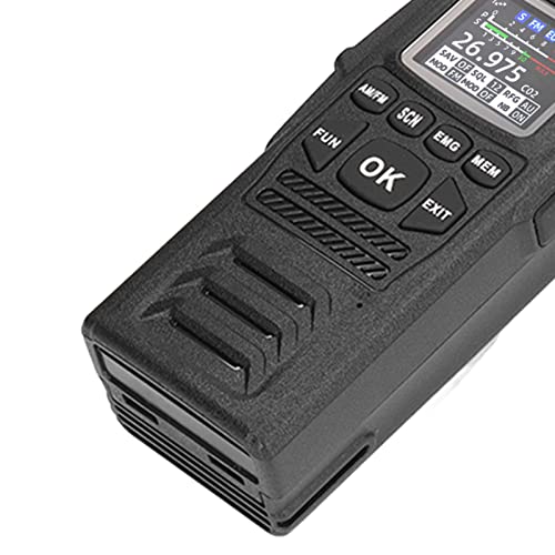 Handheld CB Transceiver, Low Noise Marine Two Way Radios Low Power Consumption IP67 Waterproof Strong Signal Reception Rugged for Boat US Plug