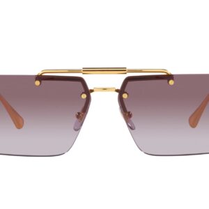 Versace Woman Sunglasses Gold Frame, Violet Gradient Lenses, 60MM