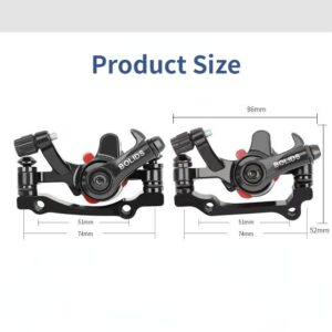 MOONDKIST Bike Disc Brake Kit, Bike Mechanical Disc Brake Set, Front and Rear Disc Brake for Road Bike, Mountain Bike