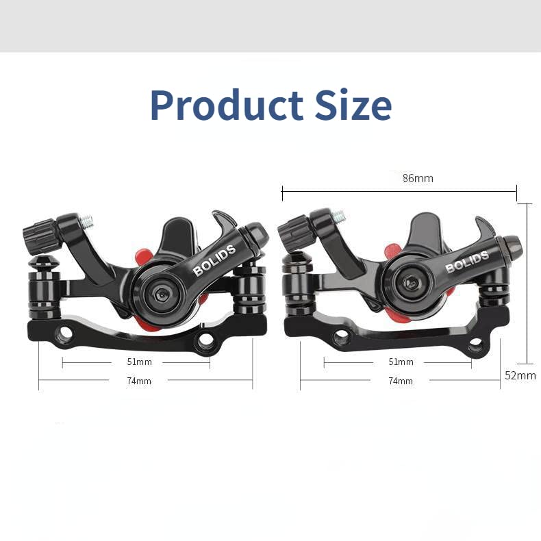 MOONDKIST Bike Disc Brake Kit, Bike Mechanical Disc Brake Set, Front and Rear Disc Brake for Road Bike, Mountain Bike