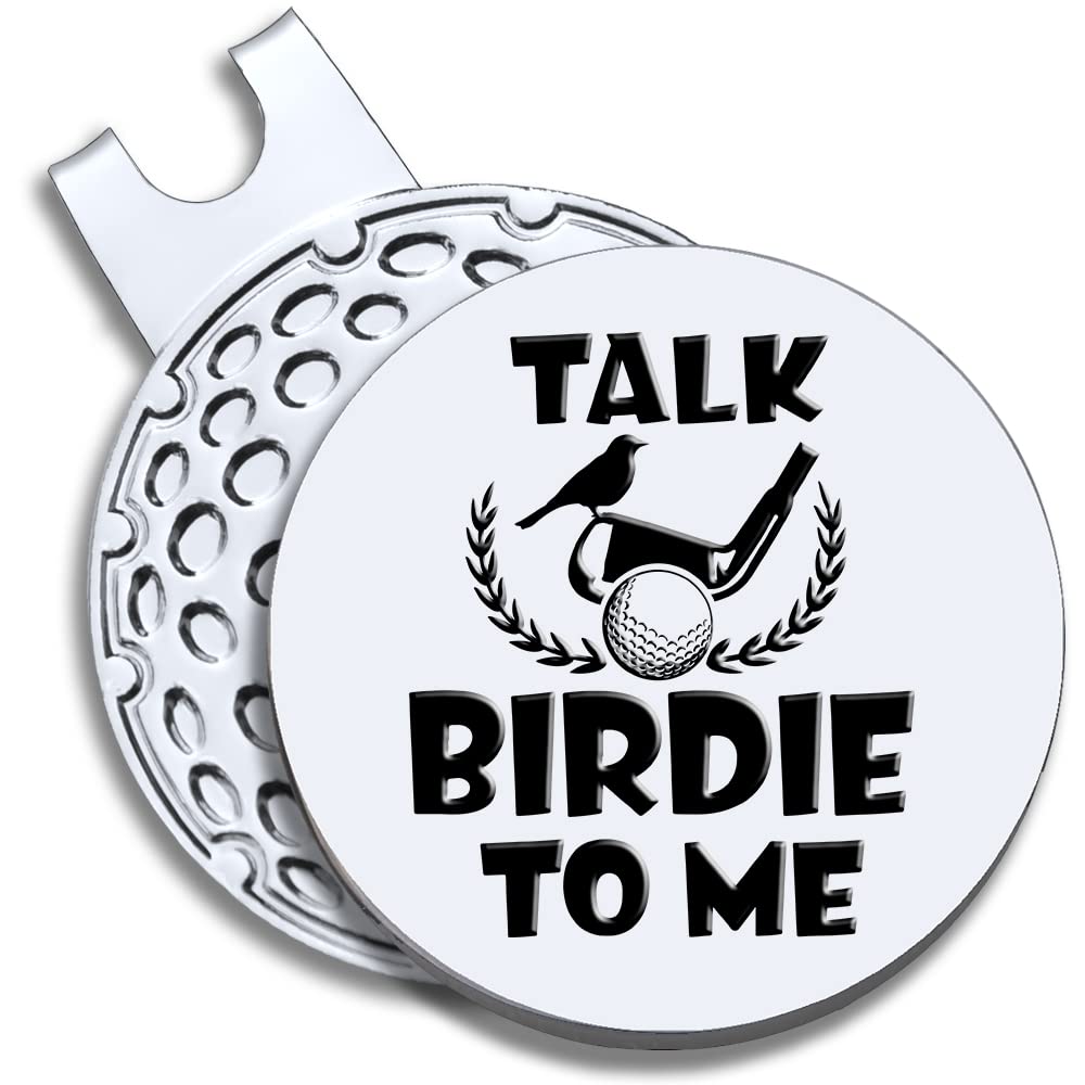 GEYGIE Talk Birdie to Me Golf Ball Marker with Magnetic Hat Clip, Funny Golf Accessories Gifts for Men Women, Golf Gifts for Men Woman, Gift for Golf Fan, Golf Novelty Gift