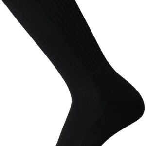 Van Heusen Men's Crew Socks - 10 Pack Performance Stretch Cushioned Crew Socks - Breathable Athletic Socks for Men (6-12.5), Size 6-12.5, Black