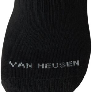 Van Heusen Men's Crew Socks - 10 Pack Performance Stretch Cushioned Crew Socks - Breathable Athletic Socks for Men (6-12.5), Size 6-12.5, Black