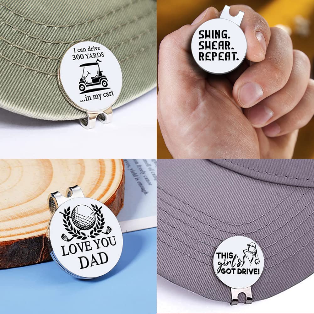 GEYGIE I Like Big Putts I Cannot Lie Golf Ball Marker with Magnetic Hat Clip, Funny Golf Accessories Gifts for Men Women, Golf Gifts for Men Woman, Retired Gift for Golf Fan, Golf Novelty Gift