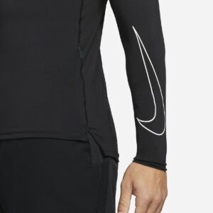 Nike Pro Dri-Fit Men's Slim Fit Long-Sleeve Top (Black, Large)