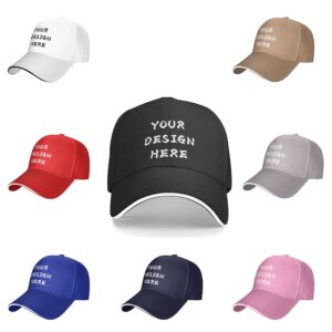 custom casquette hat custom hats for men design your own with photo text customized hat personalized baseball caps for women, one size