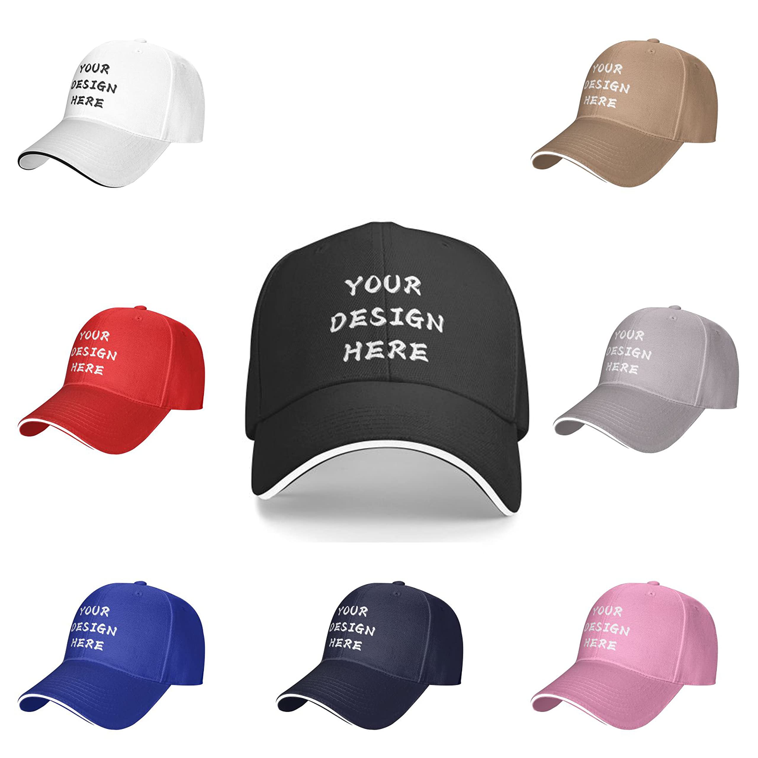 Custom Casquette Hat Custom Hats for Men Design Your Own with Photo Text Customized hat Personalized Baseball Caps for Women, One Size