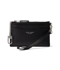 marc jacobs the top zip wristlet wallet black one size