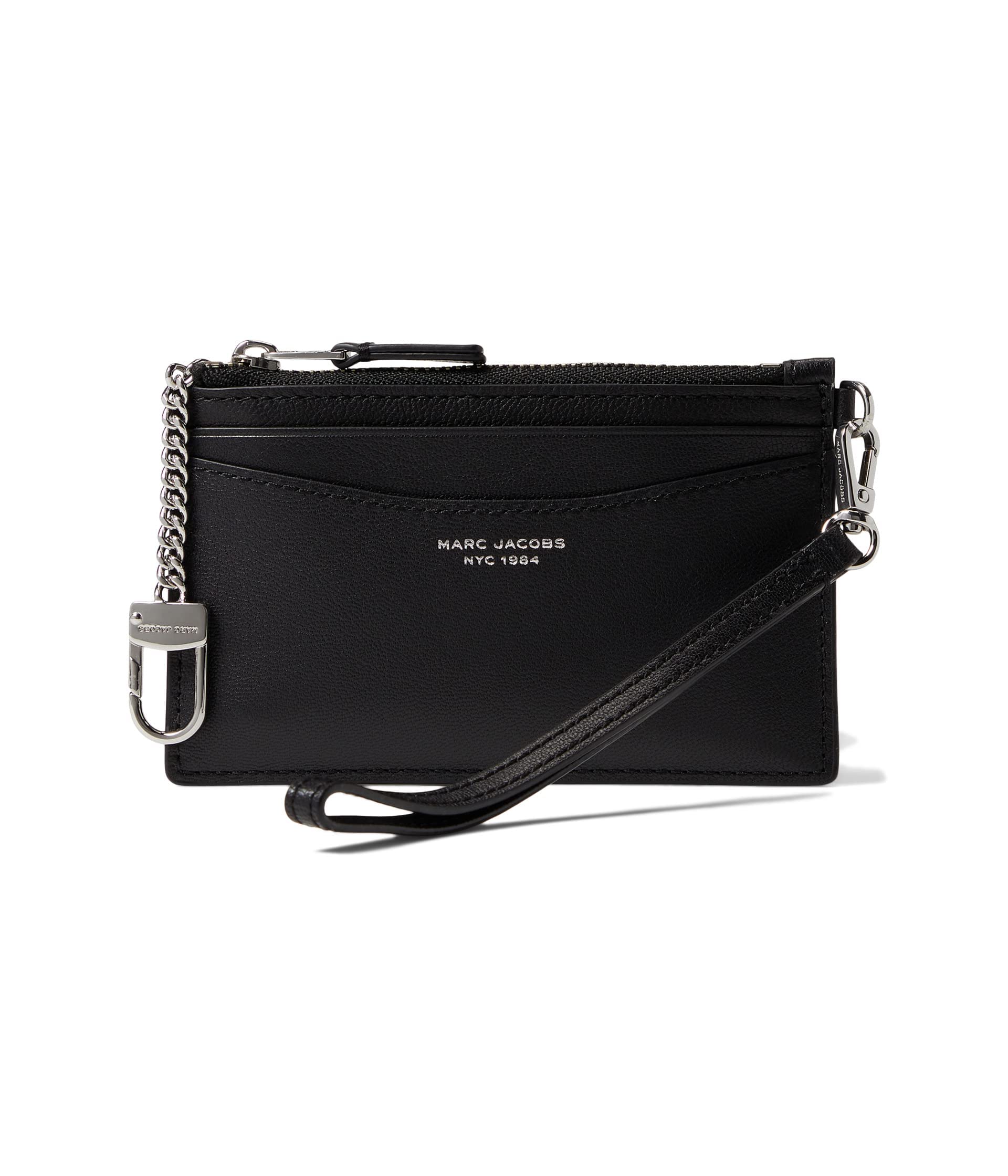 Marc Jacobs The Top Zip Wristlet Wallet Black One Size