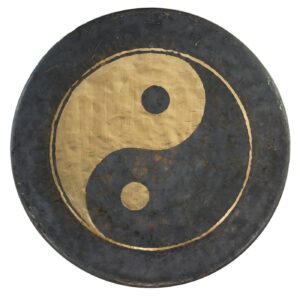 unlimited taoist moonlight gongs - 16". includes hanging rope & mallet/aid your spiritual healing practice/great for meditation, yoga & sound healing/hand lathed bronze