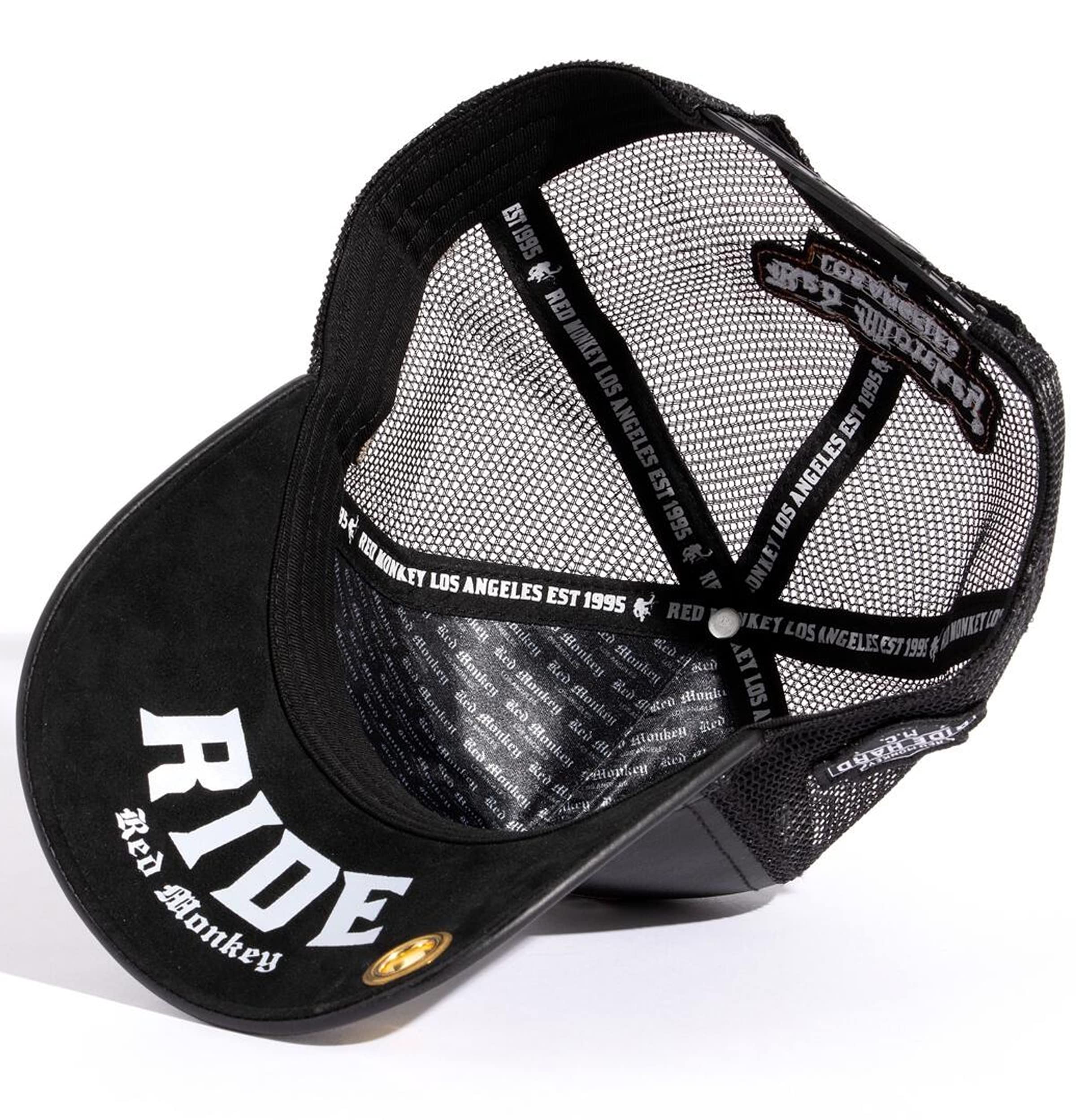 Red Monkey Riders Black RM1399 Limited Edition Unisex Trucker Hat