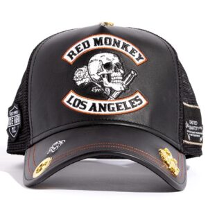 Red Monkey Riders Black RM1399 Limited Edition Unisex Trucker Hat