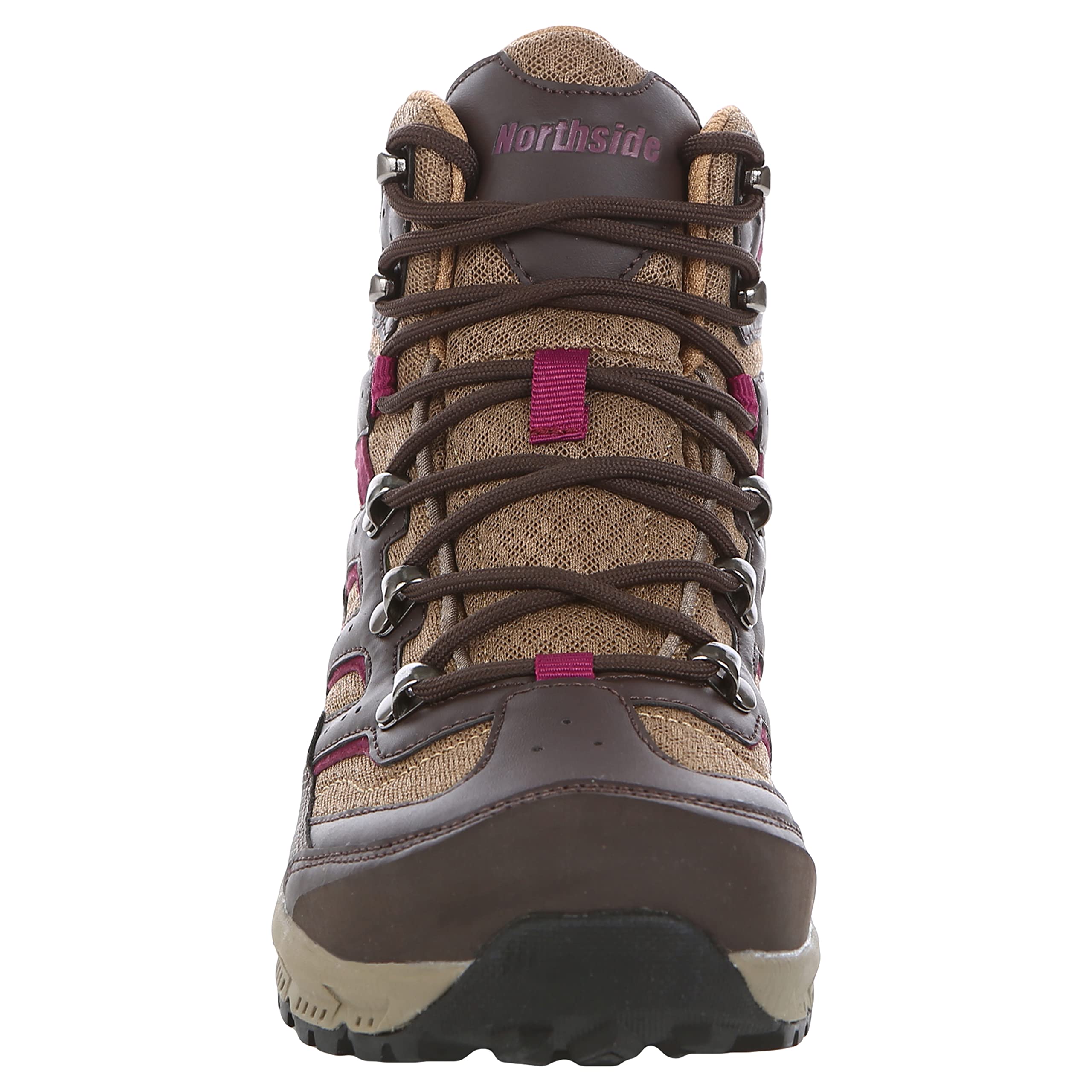 Northside Womens Croswell Mid Hiking Boots - Brown/Wine Size 8