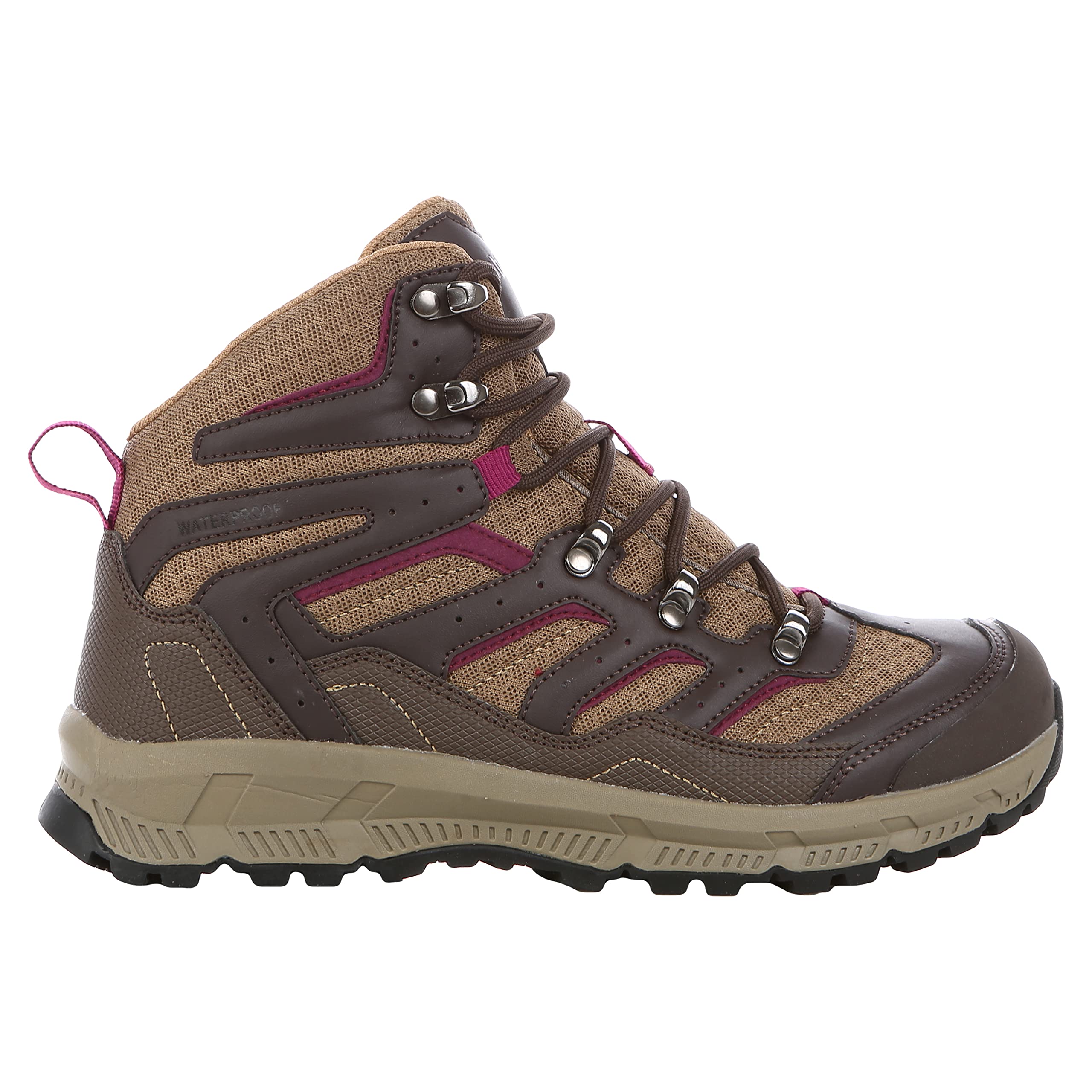 Northside Womens Croswell Mid Hiking Boots - Brown/Wine Size 8