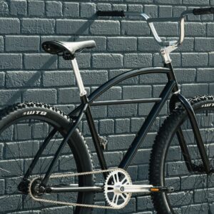 State Bicycle Co. Black Cruiser Bike. Mens Womens Cruiser Bike 27.5-Inch Wheels, Single-Speed Bicycle, Klunker Bike. Rider 5'5" to 6'3" Tall, Black-Metallic