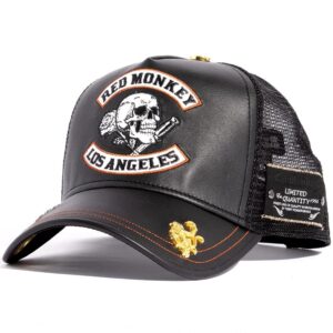 Red Monkey Riders Black RM1399 Limited Edition Unisex Trucker Hat