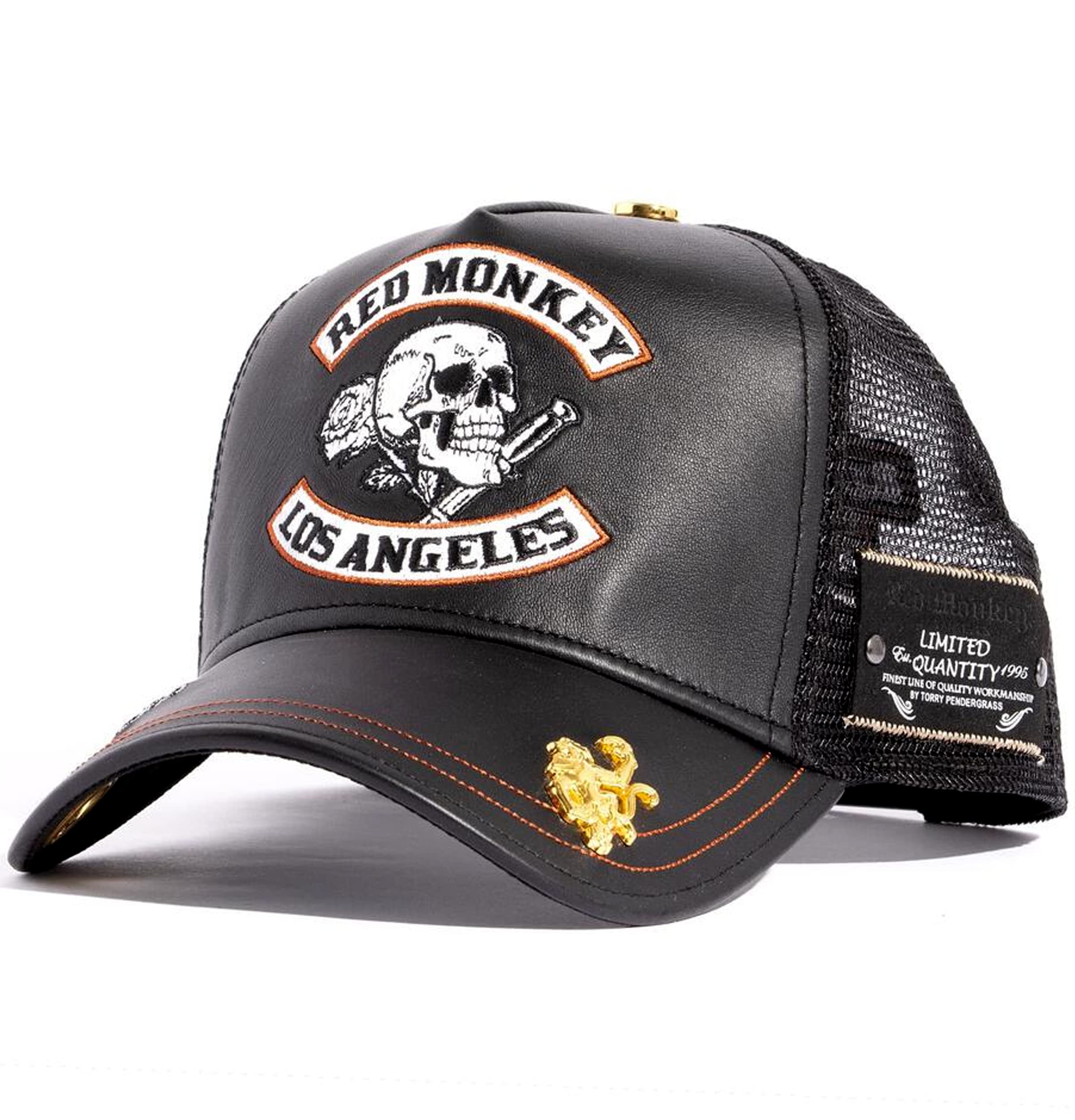 Red Monkey Riders Black RM1399 Limited Edition Unisex Trucker Hat