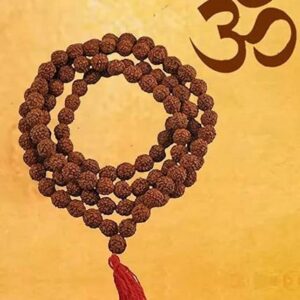 Original Rudraksha Mala With Certificate For Wearing And Japa Mala (5 Mukhi Mala, 108 Beads Mala Rosary Garland)