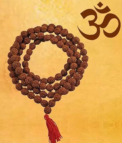 Original Rudraksha Mala With Certificate For Wearing And Japa Mala (5 Mukhi Mala, 108 Beads Mala Rosary Garland)