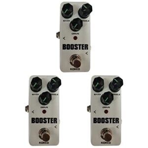 ERINGOGO 3 Pcs Distortion Tuner Pedal True Bypass Electric Guitar Processor Boost Pedialax Dual Soul Food Amp Pedals Tube Guitar Pedal Board Eq Effect Pedal Noise Gate Time Delay