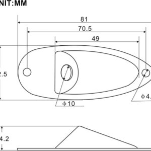 harpfeas Guitar Input Jack Socket Plate Output Loaded Boat Style 1/4 Inch for Fender Stratocaster Strat St Mono Electric Guitar (black)