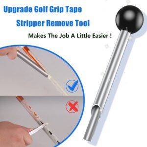 2thpart Golf Grip Tape Stripper Remove Tool, No Tape Residue Rapid Removal - Perfect for Regripping Graphite and Steel Shafts Golf Club Grip Repair Kits